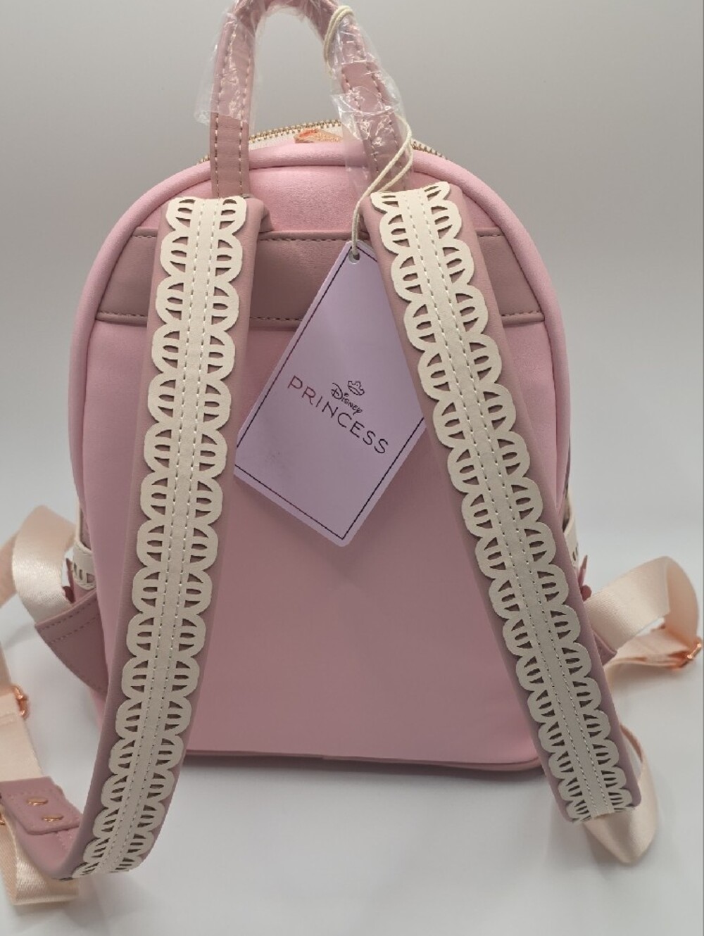 Loungefly Disney Pink Princess Lace Mini Backpack - Picture 2 of 8